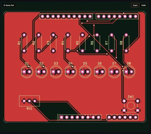 Routed PCB